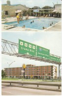 Memphis TN Tennessee, Quality Courts Motel, Lodging, Highway Signs, C1960s Vintage Postcard - Memphis
