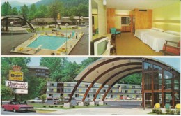 Gatlinburg TN Tennessee, Crossroads Motel, Lodging, Auto, Room Interior, Architecture, C1960s Vintage Postcard - Other & Unclassified