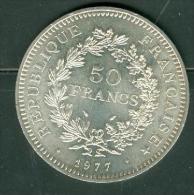 Piece 50 Francs Argent Silver , Année 1977 - Pic0101 - 50 Francs