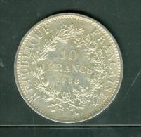 Piece 10 Francs Argent Silver , Année 1968  - Pic1201 - 10 Francs