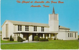 Amarillo TX Texas, Chapel At Amarillo Air Force Base, Architecture, C1960s Vintage Postcard - Amarillo