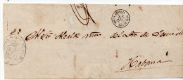 Spanish Colonies - Carta Circulada Nueva Bermeja  (Cuba) A La Habana (Cuba) ==   18Sep1861 - Kuba (1874-1898)