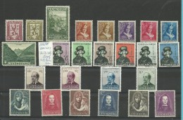 433/38(*)+231/32+233+244/48+275+306/11+402/5(**) (cote 283 €) (à20%) (M35) - Unused Stamps