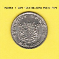 THAILAND   1  BAHT 1962 (BE 2505)  (Y # 84) - Tailandia