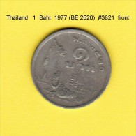 THAILAND   1  BAHT 1977 (BE 2520)  (Y # 110) - Thailand