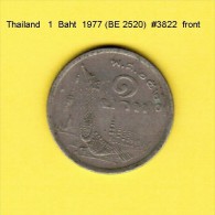 THAILAND   1  BAHT 1977 (BE 2520)  (Y # 110) - Thailand