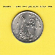 THAILAND   1  BAHT 1977 (BE 2520)  (Y # 110) - Thailand