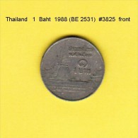 THAILAND   1  BAHT 1988 (BE 2531)  (Y # 183) - Tailandia