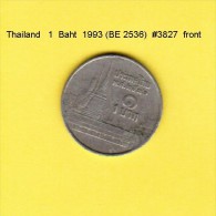 THAILAND   1  BAHT 1993 (BE 2536)  (Y # 183) - Thailand