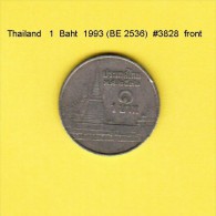 THAILAND   1  BAHT 1993 (BE 2536)  (Y # 183) - Tailandia