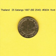 THAILAND   25  SATANG 1997  (BE 2540)  (Y # 187) - Tailandia