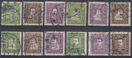 Denmark 1924 Mi#131-142 Used - Gebraucht