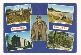 Cp, 85, Saint-Vincent-sur-Jard, Multi-Vues, Voyagée 1973 - Sonstige & Ohne Zuordnung