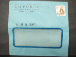 LetDoc. 11. N°767 De 1948 Avec Publicité COTONET à Gand - Briefe U. Dokumente