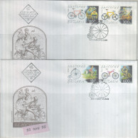 Bulgaria / BULGARIE 1999  Sport: Bicycles Velo Bike  4v.- 2 FDC - FDC