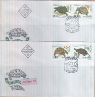 Bulgaria / BULGARIE 1999  Fauna: Protected Animals Tortoises 4v.- 2 FDC - FDC
