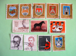Yugoslavia 1968/69 Arms Bridge Dragon Horse Children Drawing Birds Ship - Used Stamps