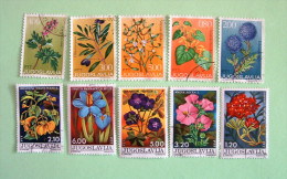 Yugoslavia 1973/75 Plants Flowers - Used Stamps
