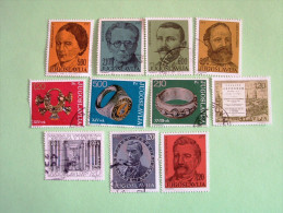 Yugoslavia 1974/75 Importan People Women Art Ancient Ring University - Used Stamps