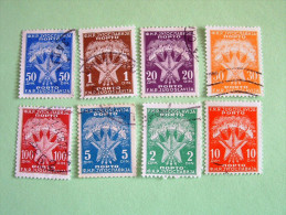 Yugoslavia 1951/52 Torches And Star - Due Stamps - Used Stamps