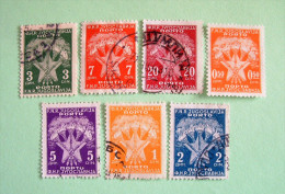 Yugoslavia 1946/47 Torches And Star - Due Stamps - Used Stamps