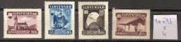 Slovaquie 90 à 93 *  Côte 4 € - Unused Stamps