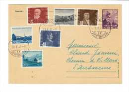 Liechtenstein //Entier Postal // Entier De Vaduz Pour Lausanne - Postwaardestukken