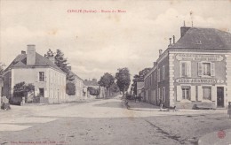 CPA 72 @ CONLIE @ Route Du Mans @ Alcool  Vins Eaux De Vie Liqueurs Ancienne Maison Denis - Audio Jouanneault - Conlie