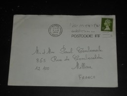 LETTRE GRANDE BRETAGNE GREAT BRITAIN AVEC YT 1142 - ELIZABETH II TYPE MACHIN - FLAMME WATFORD HERTFORDSHIRE - - Storia Postale