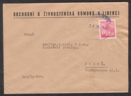 C00951 - Czechoslovakia (1945) Liberec 1 ("provisional" Postage Postmark) - Brieven En Documenten