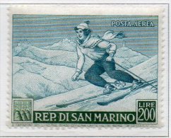 1953 San Marino - Propaganda Sportiva A111 Integro MNH** Sassone 115 € - Corréo Aéreo