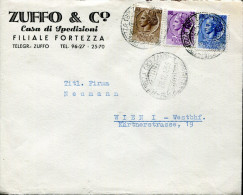 ITALY BOLZANO 1955 NICE MIXED FRANKING COVER TO WIEN - Autres & Non Classés