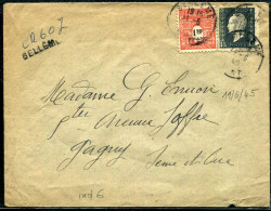 FRANCE - MARIANNE DULAC - N° 696 + 708 / LR PROVISOIRE DE BELLEME LE 11/6/1945, POUR GAGNY - TB - 1944-45 Marianne (Dulac)