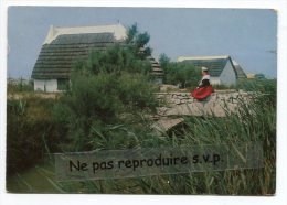 - 3096 - Mireille Auprès De Sa Cabane, La Camargue, Grand  Format, Non écrite, Glacée, BE, Scans. - Saintes Maries De La Mer