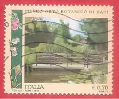 ITALIA REPUBBLICA - USATO  - 2013 - Orti Botanici D´Italia - ORTO BOTANICO BARI - € 0,70 - S. 3387 - 2011-20: Usati