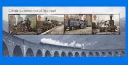 GB 2012-0009, Classic Locomotives Of Scotland, MNH MS - Blokken & Velletjes