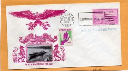 USS Bluefish SS-222 Submarine 1954 Cover - Submarinos