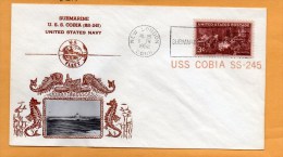 USS Cobia SS-245 Submarine 1952 Cover - Sous-marins