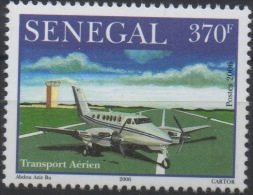 Sénégal 2006 - 370 F Avion Airplane Flugzeug Jet Hélice Propeller Air Transport Transport Aérien Neuf ** MNH RARE Scarce - Aerei