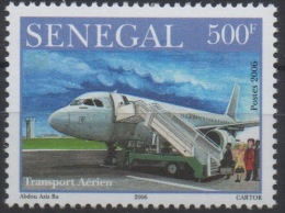 Sénégal 2006 - 500 F Avion Airplane Flugzeug Boeing Airbus Jet Air Transport Transport Aérien Neuf ** MNH RARE Scarce - Aerei