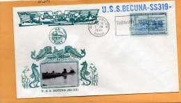 USS Becuna SS-319 Submarine 1952 Cover - Submarinos