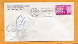 USS Archerfish SS-311 Submarine 1954 Cover - Submarines