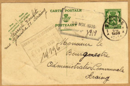 Carte Entier Postal Seraing - Postkarten 1934-1951