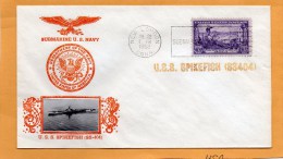 USS Spikefish SS-404 Submarine 1952 Cover - Submarines