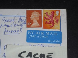 LETTRE GRANDE BRETAGNE GREAT BRITAIN AVEC YT 1964 ET 2107 - ELIZABETH II TYPE MACHIN - ARMOIRIES LION ECOSSE - - Lettres & Documents