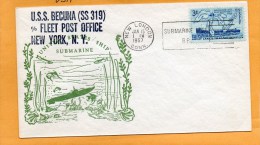 USS Becuna SS-319 Submarine 1957 Cover - Sous-marins