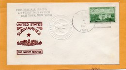 USS Bergall SS-320 Submarine 1955 Cover - Duikboten