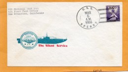 USS Bluegill SS-2 Submarine 1956 Cover - Submarinos