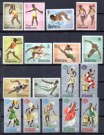1964-67:  Tokyo, New York, Rwagasore Et Kennedy, République, 102 / 111 - 154 / 171 – 252 / 255**, Cote 18 - Unused Stamps