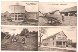 25 - LE VALDAHON - Lot De 4 Cartes - Château D´eau, Chars D´assaut, écuries Du Camp, Hôtel - Otros & Sin Clasificación